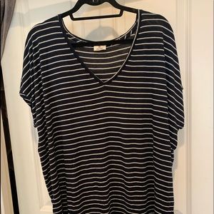 Zara Soft T-Shirt Black and White Stripe